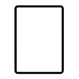 For Apple iPad Pro 12.9 4th Gen 2020 A2229 A2069 A2232 A2233 Front Panel - Black