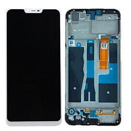 For OPPO A5 LCD Screen Assembly with Frame - White