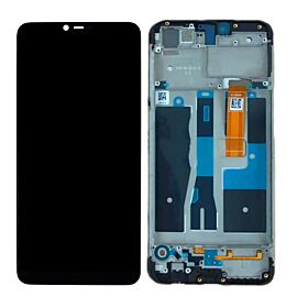 For OPPO A5 LCD Screen Assembly with Frame - Black
