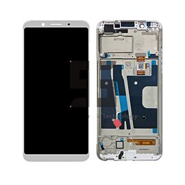 For OPPO A75 LCD Screen Assembly with Frame - White