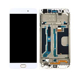 For OPPO A77 LCD Screen Assembly with Frame - White