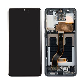 For Samsung Galaxy S20+ S20 Plus 5G G986 Super AMOLED Screen Assembly with Frame - Black