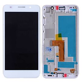 For Honor 6 LCD Screen Assembly with Frame - White