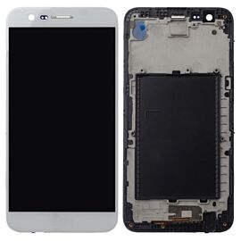 For LG K10 2017 LCD Screen Assembly with Frame - White