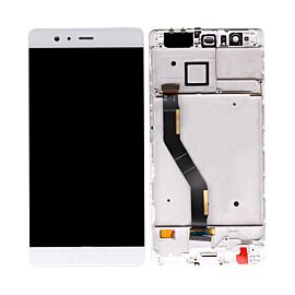 For Huawei P9 Plus LCD Screen Assembly with Frame - White