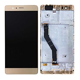 For Huawei P9 Plus LCD Screen Assembly with Frame - Gold