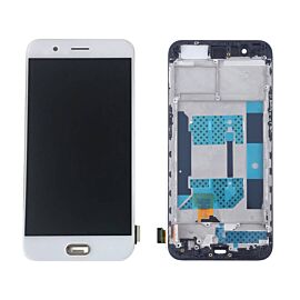 For OPPO R11 Plus LCD Screen Assembly with Frame - White