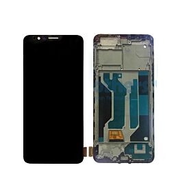 For OPPO R11s OLED Screen Assembly with Frame - Black