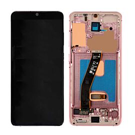 For Samsung Galaxy S20 5G G981 Super AMOLED Screen Assembly with Frame - Pink