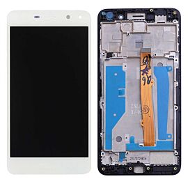 For Huawei Y6 2017, Nova Young, Honor 6 Play LCD Screen Assembly with Frame - White