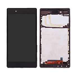 For Sony Xperia Z5 LCD Screen Assembly with Single SIM Frame - Black