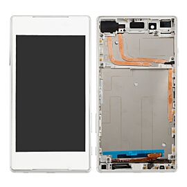 For Sony Xperia Z5 LCD Screen Assembly with Single SIM Frame - White