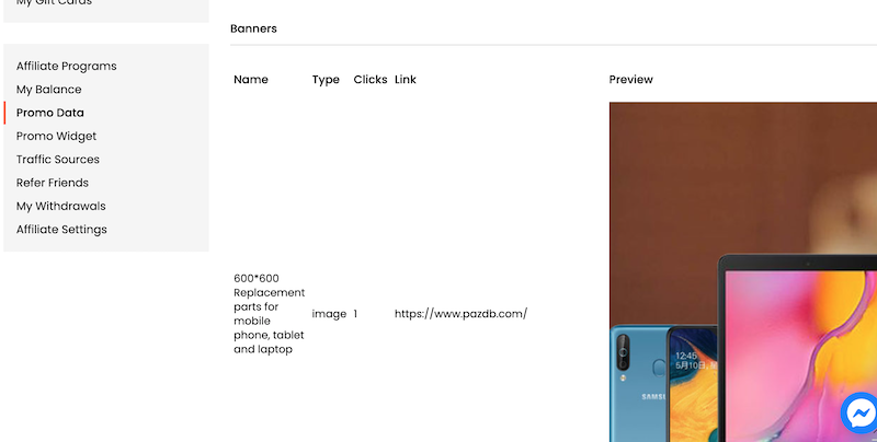 PAZDB Affiliate marketing